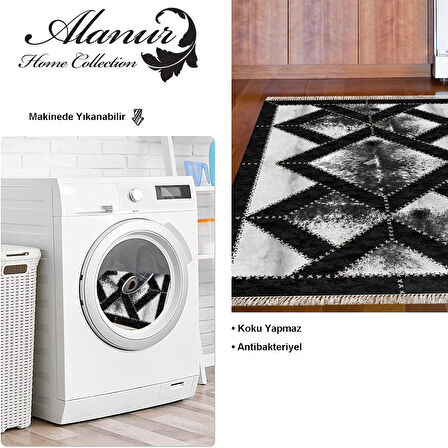 Dekoreko Kaymaz Taban Djt Mutfak Halısı Star Pamuk Saçaklı Modern 722