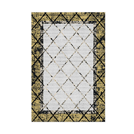 Dekoreko Kaymaz Taban Djt Mutfak Halısı Yıldız Deri Modern M5129