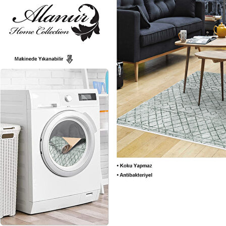 Dekoreko Kaymaz Taban Djt Salon Halısı Yıldız Deri İskandinav F5079