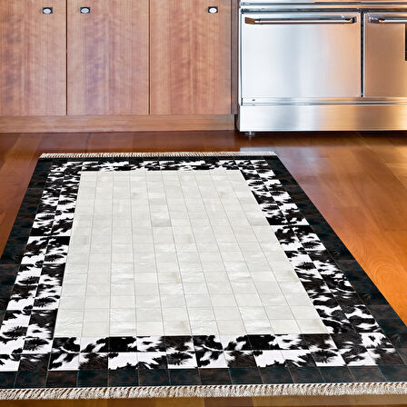 Dekoreko Kaymaz Taban Djt Mutfak Halısı Star Pamuk Saçaklı Modern 1495