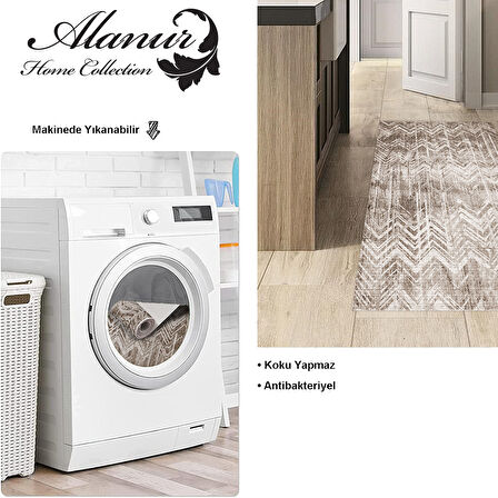 Dekoreko Kaymaz Taban Djt Mutfak Halısı Trend İskandinav F5083