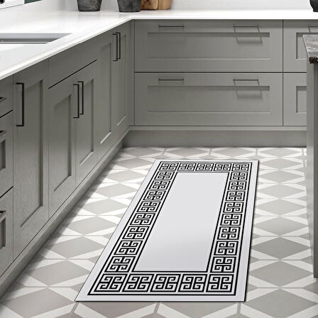 Dekoreko Kaymaz Taban Djt Mutfak Halısı Star Pamuk Modern 608M