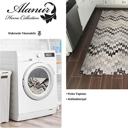 Dekoreko Kaymaz Taban Djt Mutfak Halısı Trend Modern 1675