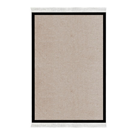 Alanur Home Kaymaz Taban Djt Banyo Mutfak Salon Halı  Trend Saçaklı Dokuma Desen E5001