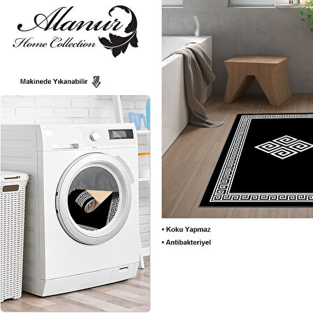 Dekoreko Kaymaz Taban Djt Banyo Halısı Yıldız Deri Modern 656M
