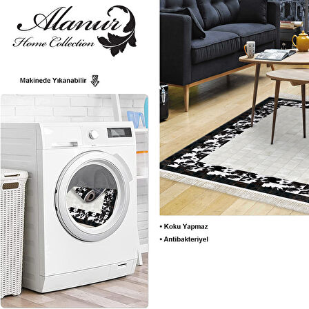 Dekoreko Kaymaz Taban Djt Salon Halısı Star Pamuk Saçaklı Modern 1495