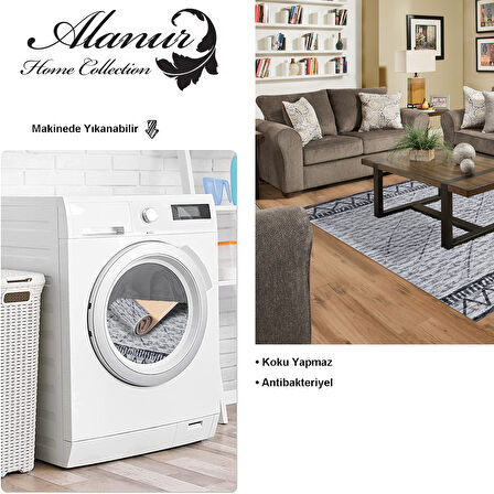 Dekoreko Kaymaz Taban Djt Salon Halısı Yıldız Deri İskandinav F5081