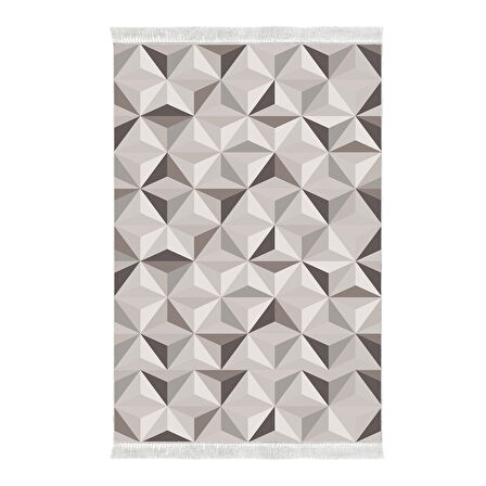 Dekoreko Kaymaz Taban Djt Salon Halısı Star Pamuk Saçaklı Modern 1944