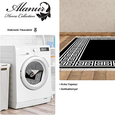 Dekoreko Kaymaz Taban Djt Salon Halısı Trend Saçaklı Modern 608M