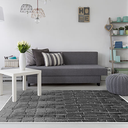 Dekoreko Kaymaz Taban Djt Salon Halısı Star Pamuk Modern 1911