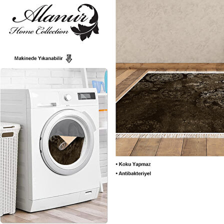 Dekoreko Kaymaz Taban Djt Salon Halısı Yıldız Deri Saçaklı Modern 1999