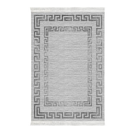 Dekoreko Kaymaz Taban Djt Mutfak Halısı Yıldız Deri Saçaklı Modern Kt418