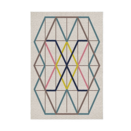 Dekoreko Kaymaz Taban Djt Salon Halısı Yıldız Deri Modern P1525