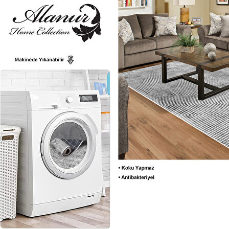 Dekoreko Kaymaz Taban Djt Salon Halısı Star Pamuk Modern Mu134