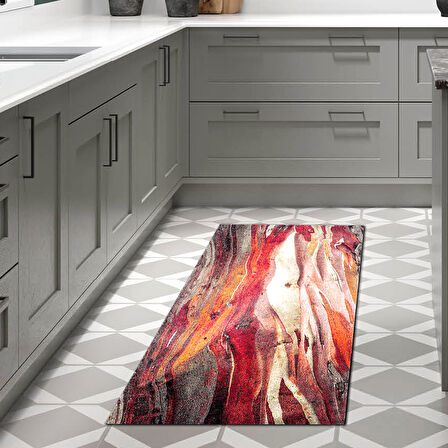 Dekoreko Kaymaz Taban Djt Mutfak Halısı Star Pamuk Modern S5050