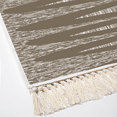 Dekoreko Kaymaz Taban Djt Mutfak Halısı Trend Saçaklı Modern M5045