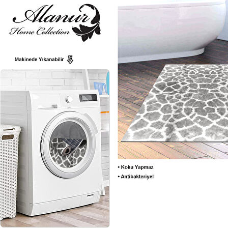 Dekoreko Kaymaz Taban Djt Banyo Halısı Star Pamuk Modern 1910