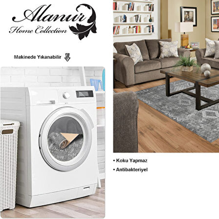 Dekoreko Kaymaz Taban Djt Salon Halısı Yıldız Deri İskandinav F5137