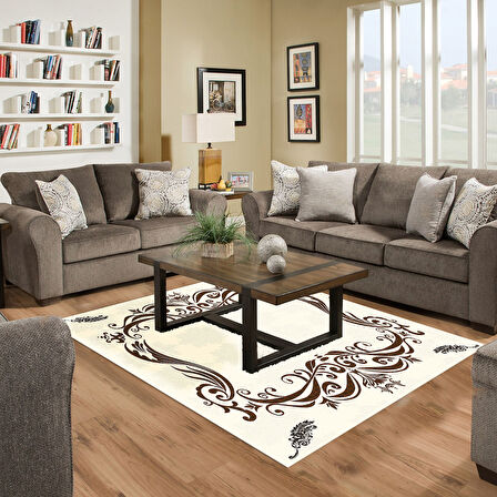 Dekoreko Kaymaz Taban Djt Salon Halısı Trend Modern 2073M