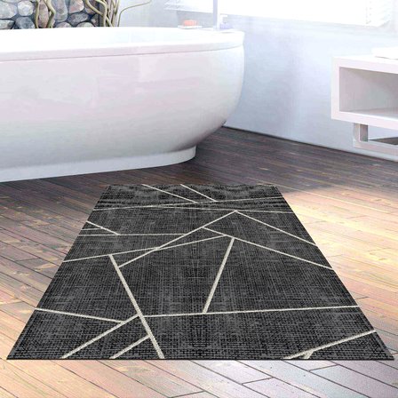 Dekoreko Kaymaz Taban Djt Banyo Halısı Trend Modern 717