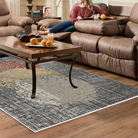 Dekoreko Kaymaz Taban Djt Salon Halısı Trend Modern E4052