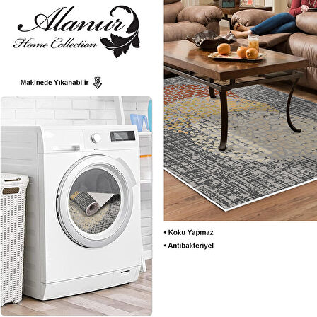 Dekoreko Kaymaz Taban Djt Salon Halısı Trend Modern E4052