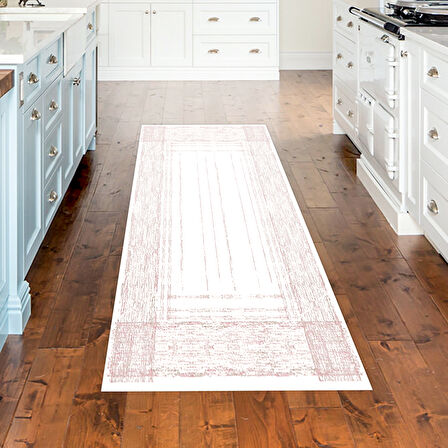 Dekoreko Kaymaz Taban Djt Mutfak Halısı Yıldız Deri Modern M5076