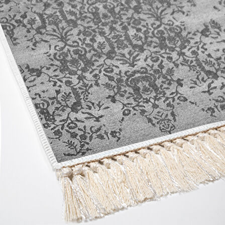 Dekoreko Kaymaz Taban Djt Mutfak Halısı Yıldız Deri Saçaklı Modern 1918