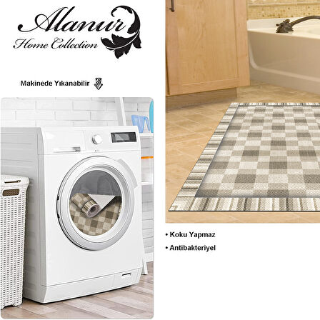Dekoreko Kaymaz Taban Djt Banyo Halısı Trend Modern 1913
