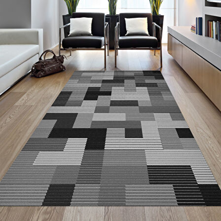 Dekoreko Kaymaz Taban Djt Salon Halısı Star Pamuk Modern Mu113