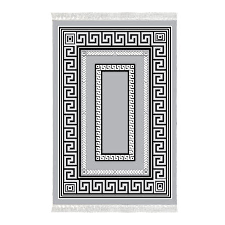 Dekoreko Kaymaz Taban Djt Mutfak Halısı Yıldız Deri Saçaklı Modern 651M