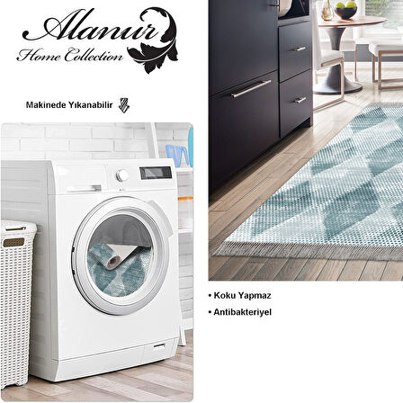 Dekoreko Kaymaz Taban Djt Mutfak Halısı Trend Saçaklı İskandinav F5131