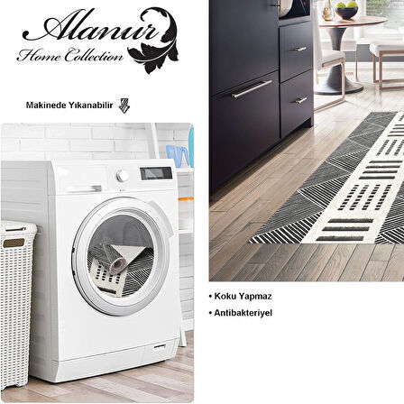 Dekoreko Kaymaz Taban Djt Mutfak Halısı Trend İskandinav M1282