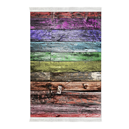 Dekoreko Kaymaz Taban Djt Salon Halısı Star Pamuk Saçaklı Modern Mu136