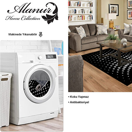 Dekoreko Kaymaz Taban Djt Salon Halısı Star Pamuk Modern 723