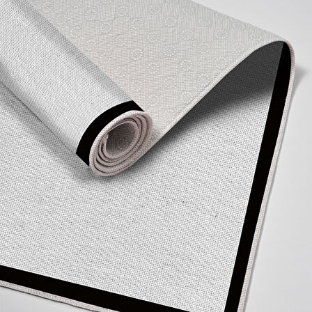 Alanur Home Kaymaz Taban Djt Banyo Mutfak Salon Halı  Trend Dokuma Desen E5001