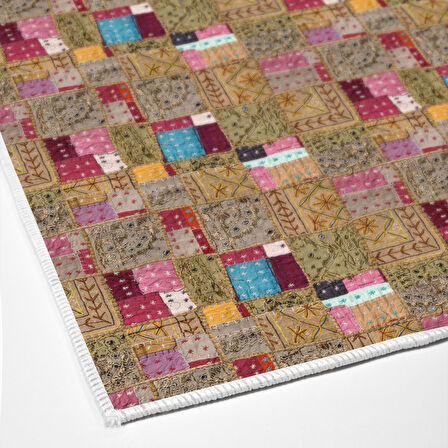 Dekoreko Kaymaz Taban Djt Salon Halısı Star Pamuk Modern 2155M