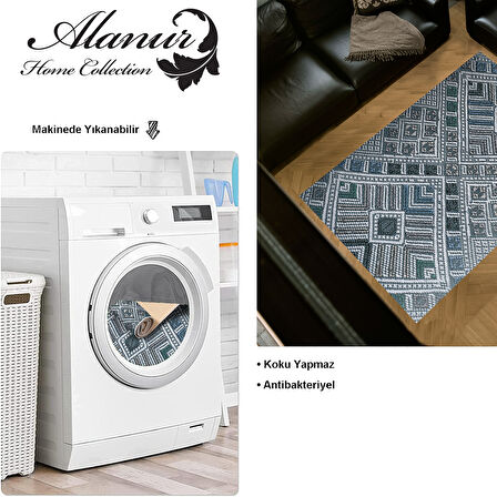 Dekoreko Kaymaz Taban Djt Salon Halısı Yıldız Deri Modern 2029