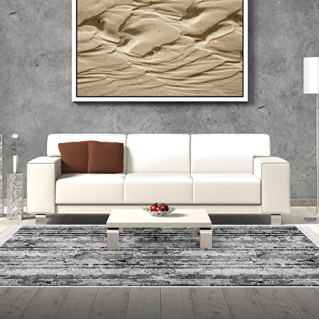 Dekoreko Kaymaz Taban Djt Salon Halısı Trend Saçaklı Modern Mu147