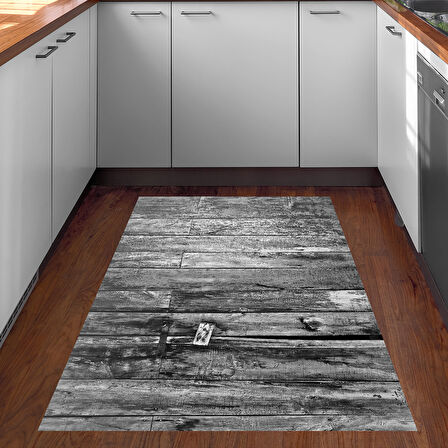 Dekoreko Kaymaz Taban Djt Mutfak Halısı Star Pamuk Modern Mu136