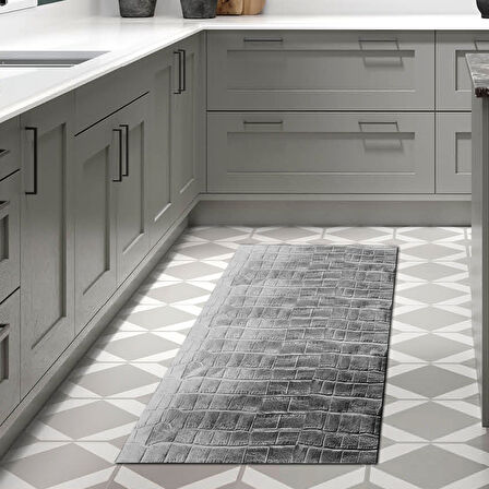 Dekoreko Kaymaz Taban Djt Mutfak Halısı Trend Modern 1911