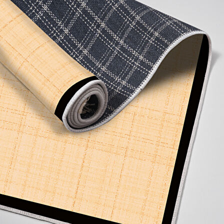 Alanur Home Kaymaz Taban Djt Banyo Mutfak Salon Halı Star Pamuk Dokuma Desen E5007