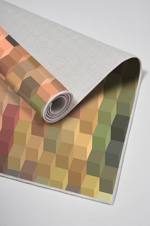 Kaymaz Dijital Mutfak & Salon Halı Trend Geometrik E5014