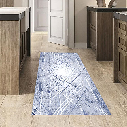 Dekoreko Kaymaz Taban Djt Mutfak Halısı Yıldız Deri Modern M5003