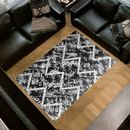 Dekoreko Kaymaz Taban Djt Salon Halısı Yıldız Deri İskandinav F5128