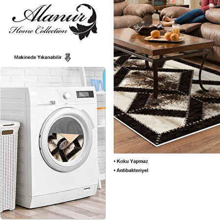 Dekoreko Kaymaz Taban Djt Salon Halısı Yıldız Deri Modern 722