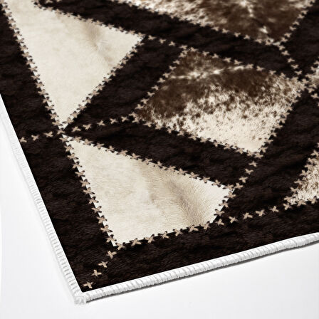 Dekoreko Kaymaz Taban Djt Salon Halısı Yıldız Deri Modern 722