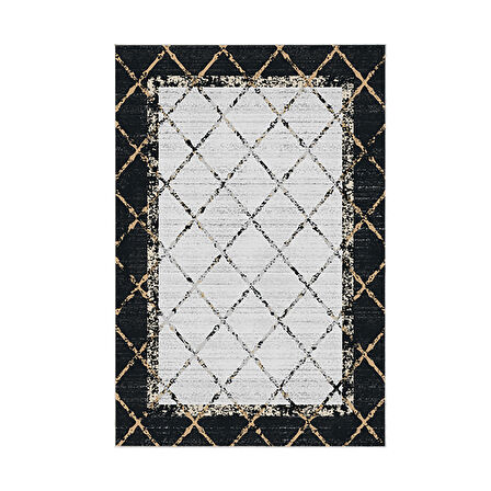 Dekoreko Kaymaz Taban Djt Mutfak Halısı Yıldız Deri Modern M5129