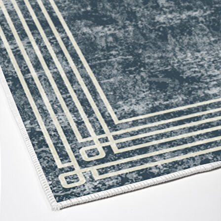 Dekoreko Kaymaz Taban Djt Salon Halısı Yıldız Deri Modern M5142