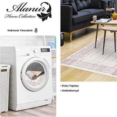 Dekoreko Kaymaz Taban Djt Salon Halısı Yıldız Deri Modern M5076